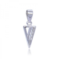 Colgante de plata letra
