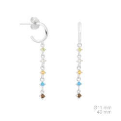 PENDIENTES LARGOS PLATA DE...