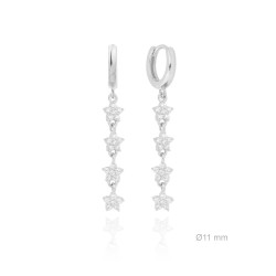 PENDIENTES LARGOS PLATA DE...