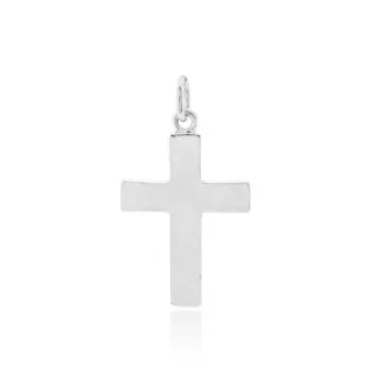 COLGANTE CRUZ PLANA PLATA...