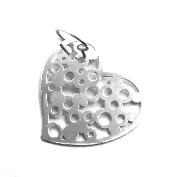 COLGANTE CORAZÓN ORO BLANCO...