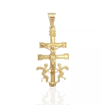 COLGANTE CRUZ DE CARAVA ORO...