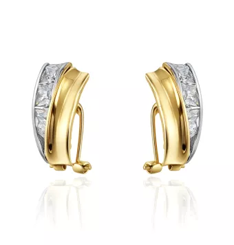 PENDIENTES MUJER BICOLOR 18...