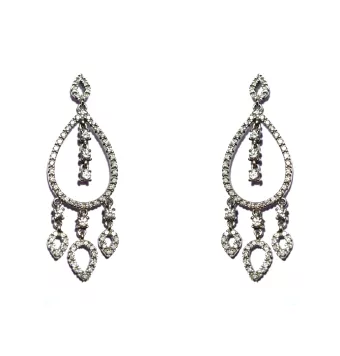 PENDIENTES ORO BLANCO...
