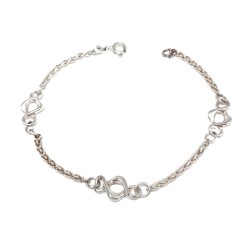 PULSERA PLATA CADENA CORDÓN...