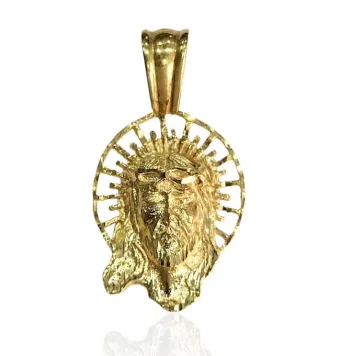 COLGANTE CABEZA CRISTO ORO...