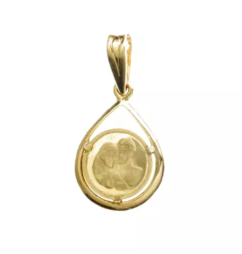 COLGANTE ENAMORADOS ORO...