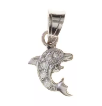 COLGANTE DELFIN ORO BLANCO...