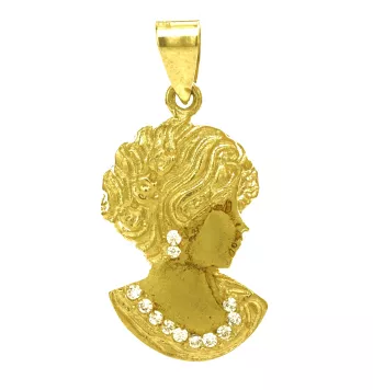 COLGANTE MUJER ORO CON...