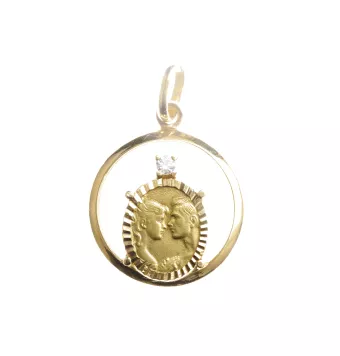 MEDALLA ENAMORADOS ORO...