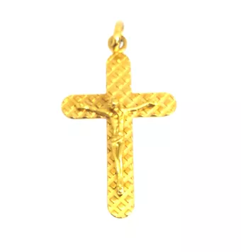 COLGANTE CRUZ CRISTO ORO...