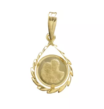 COLGANTE ENAMORADOS ORO...