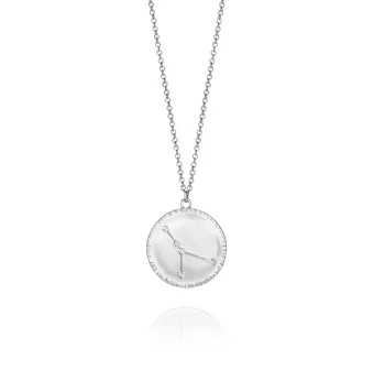Collar plata de ley signo...