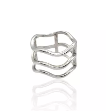 ANILLO TRIPLE PLATA DE LEY...