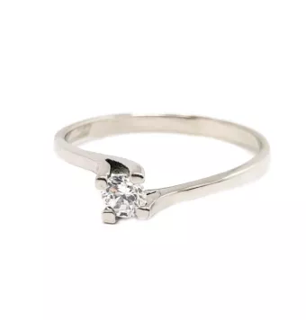 ANILLO ORO BLANCO CIRCONITA...