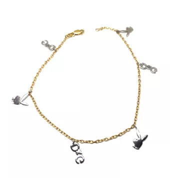 PULSERA ORO BICOLOR CON...