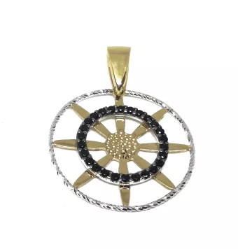 COLGANTE FORMA DE FLOR ORO...