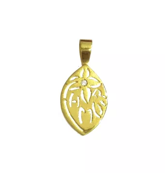 COLGANTE ORO AMARILLO FORMA...