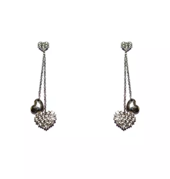 Pendientes de oro blanco...