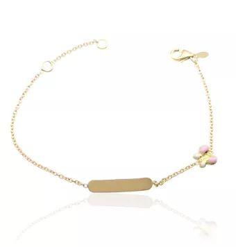 PULSERA ESCLAVA BEBÉ ORO...