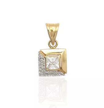 COLGANTE ORO BICOLOR 18...