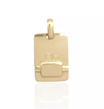 COLGANTE PLACA ORO AMARILLO...
