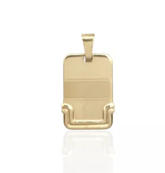 COLGANTE PLACA ORO AMARILLO...