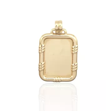 COLGANTE PLACA ORO AMARILLO...