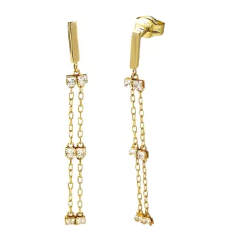 PENDIENTES LARGOS MUJER ORO...