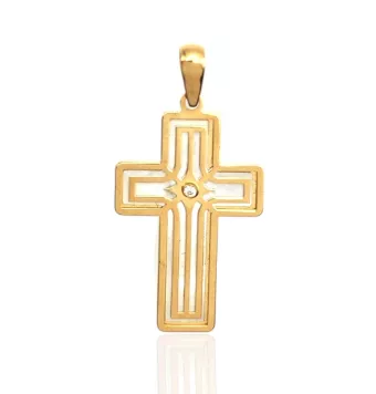 COLGANTE CRUZ ORO AMARILLO...