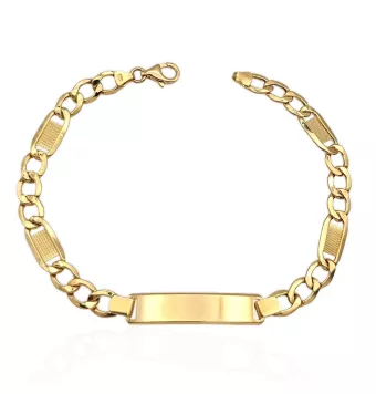 PULSERA ESCLAVA HOMBRE ORO...