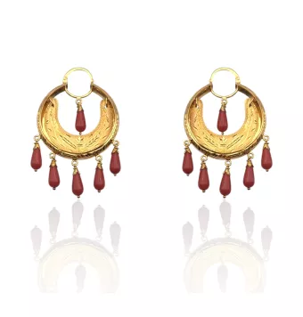 PENDIENTES LARGOS MUJER ORO...