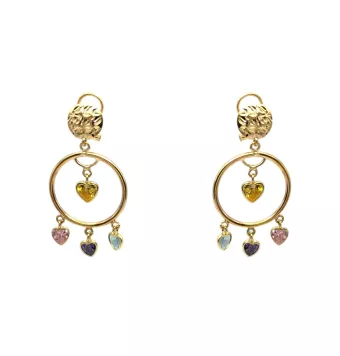 PENDIENTES LARGOS MUJER ORO...