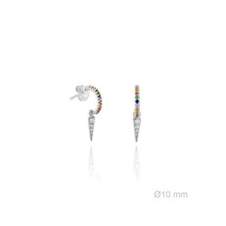 PENDIENTES LARGOS PLATA DE...